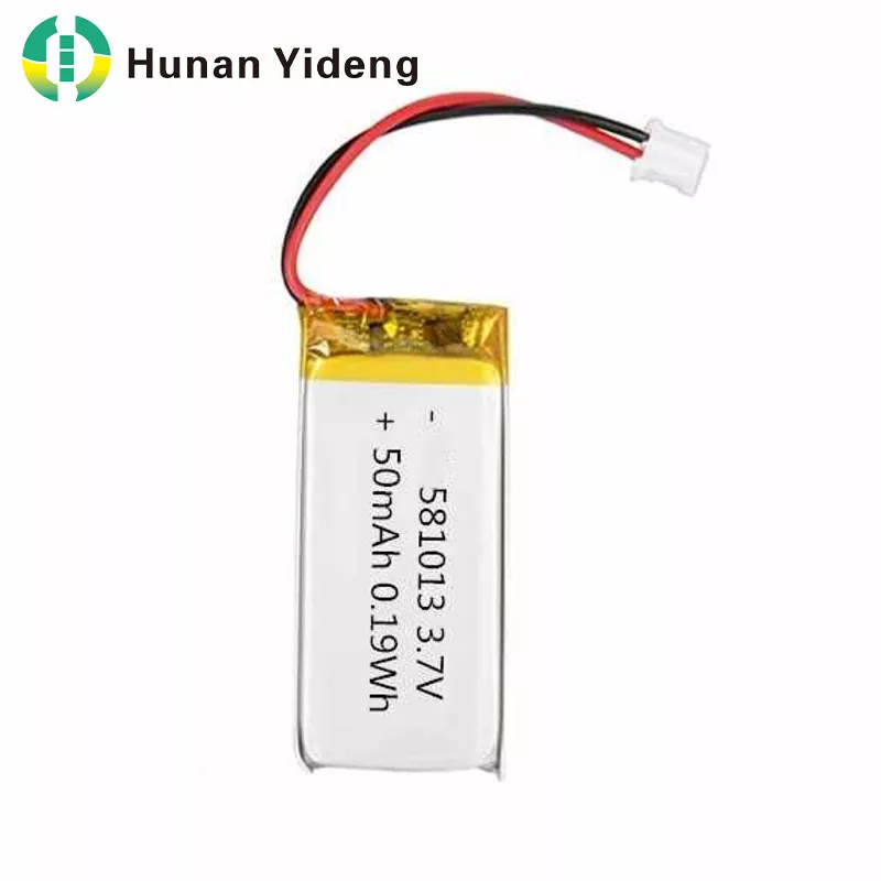581013 bateria de polímero de lítio Li Ion Lipo de 3.7v 50mah