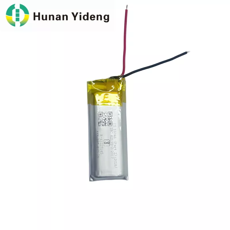 801435 3.7v 500mah Li Ion Battery Pack 1.48wh para fechadura da porta esperta