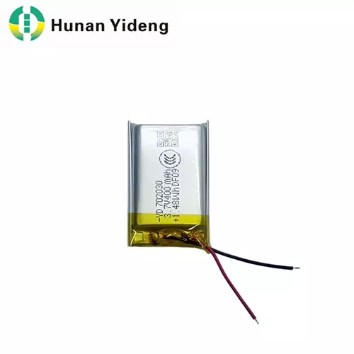 400mAh Li-ion Prismatic Battery for Medical Device and Lamps and Lanterns